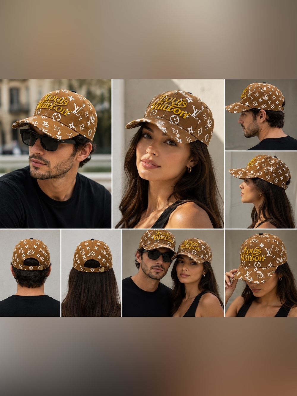 Authentic Louis Vuitton Monogram Brown Baseball Cap | Unisex |Excellent